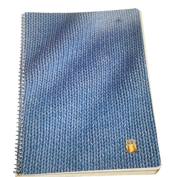 Smart Stuff Other - Smart Stuff Fashion David Ludwigs Blue Sweater Vintage Wide Rule Paper Notebook